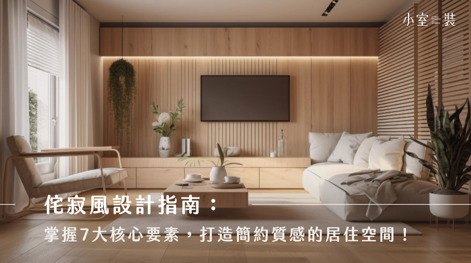 侘寂風元素有哪些？打造日系侘寂風裝潢的7大重點與案例一次看